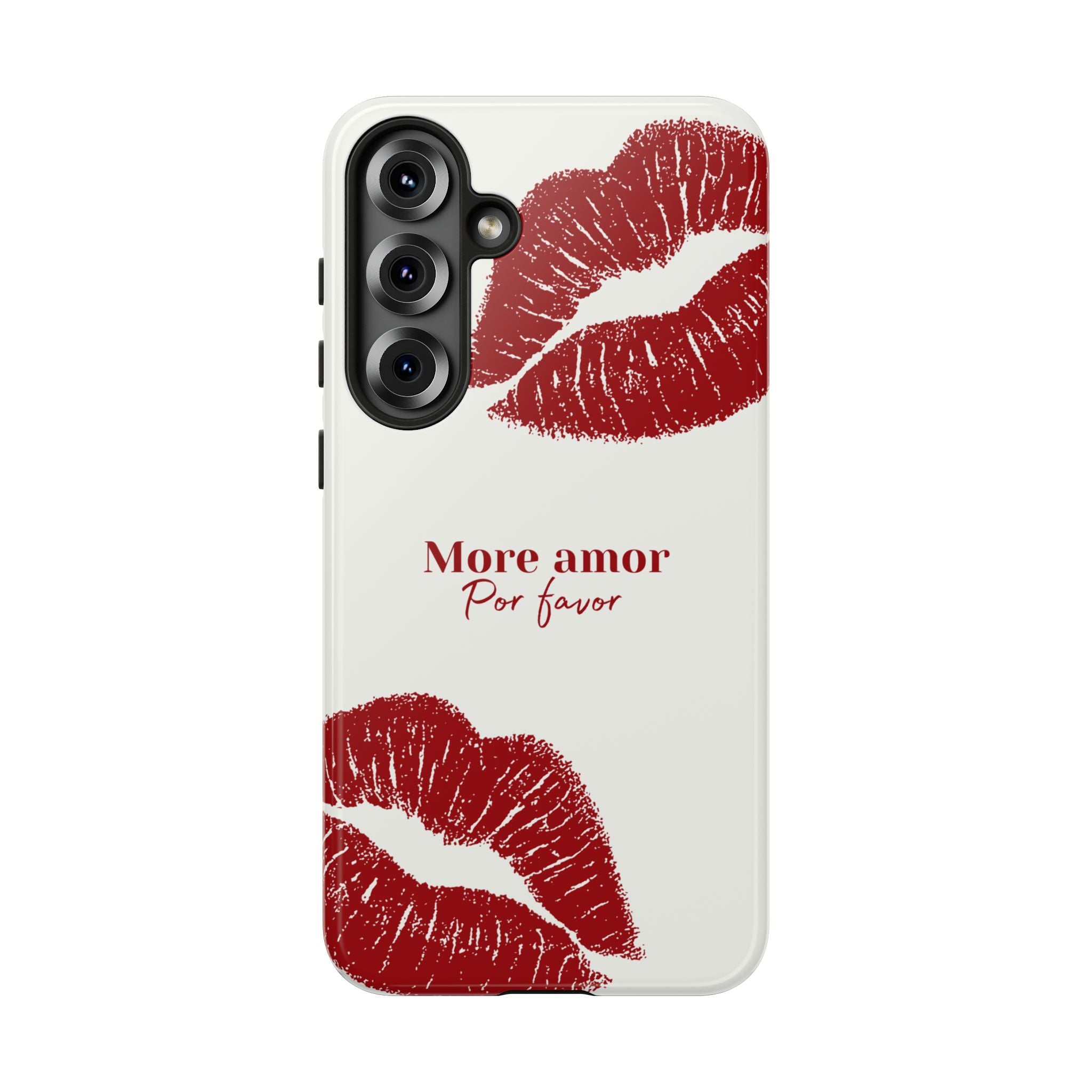 More Amor Por Favor Red Lip Print Phone Case