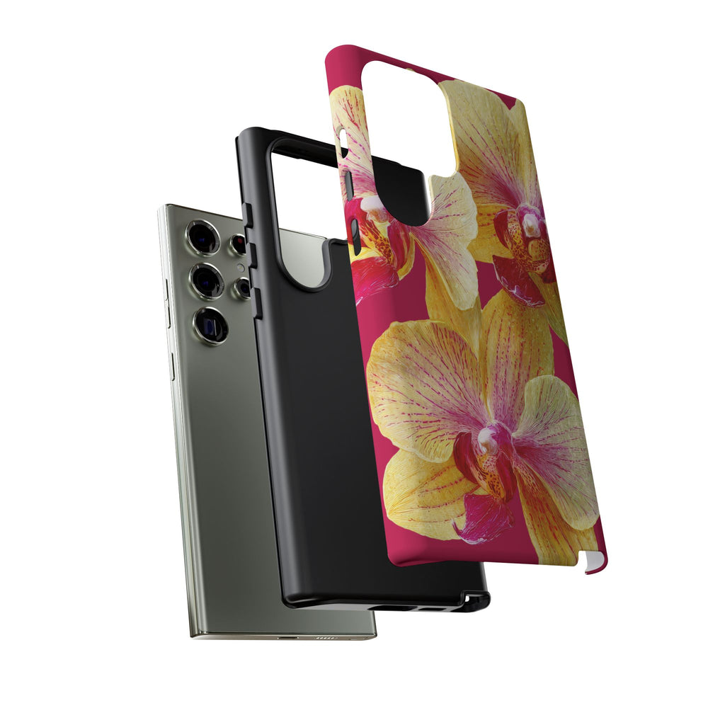 Yellow Pink Orchid Phone Case