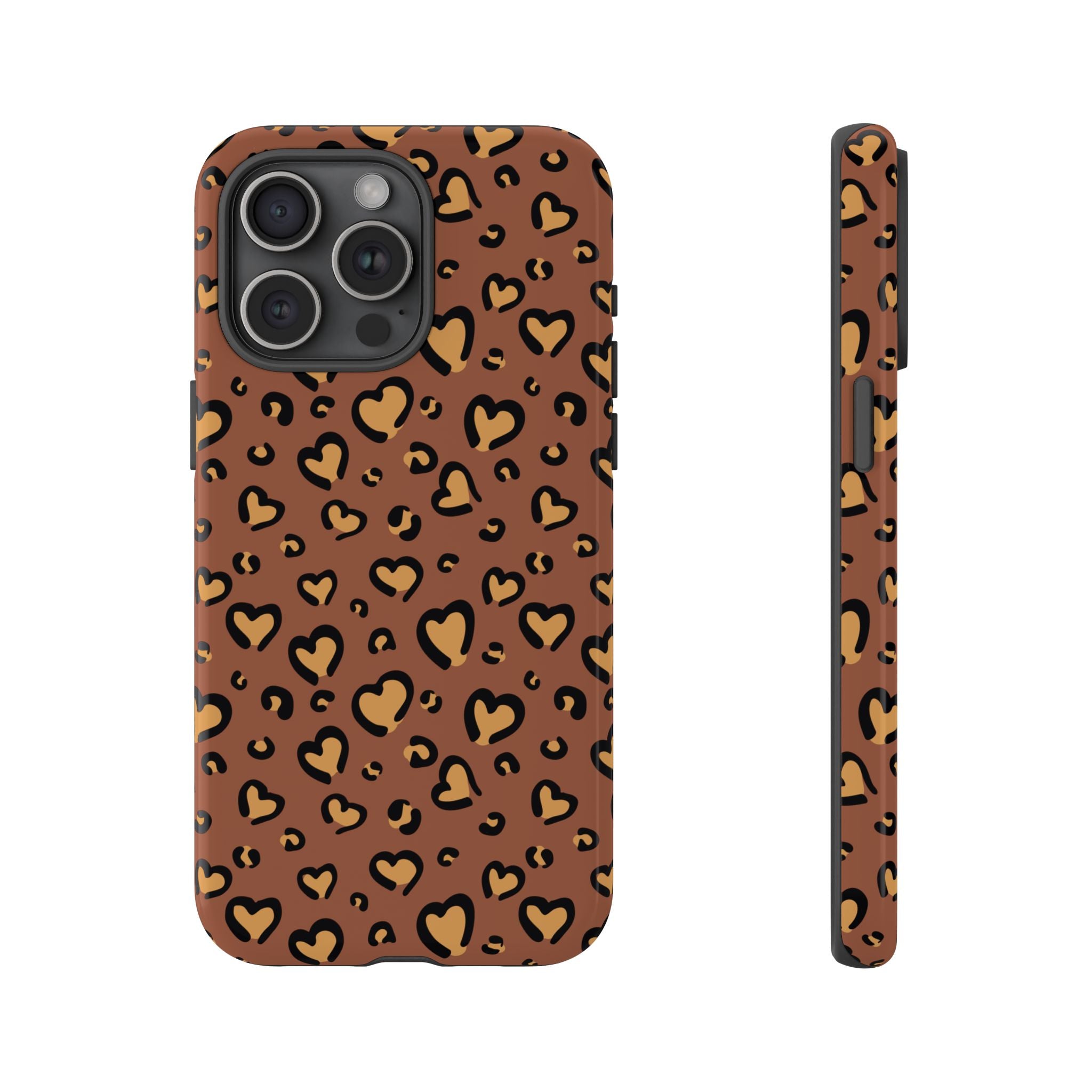 Leopard Heart Phone Case