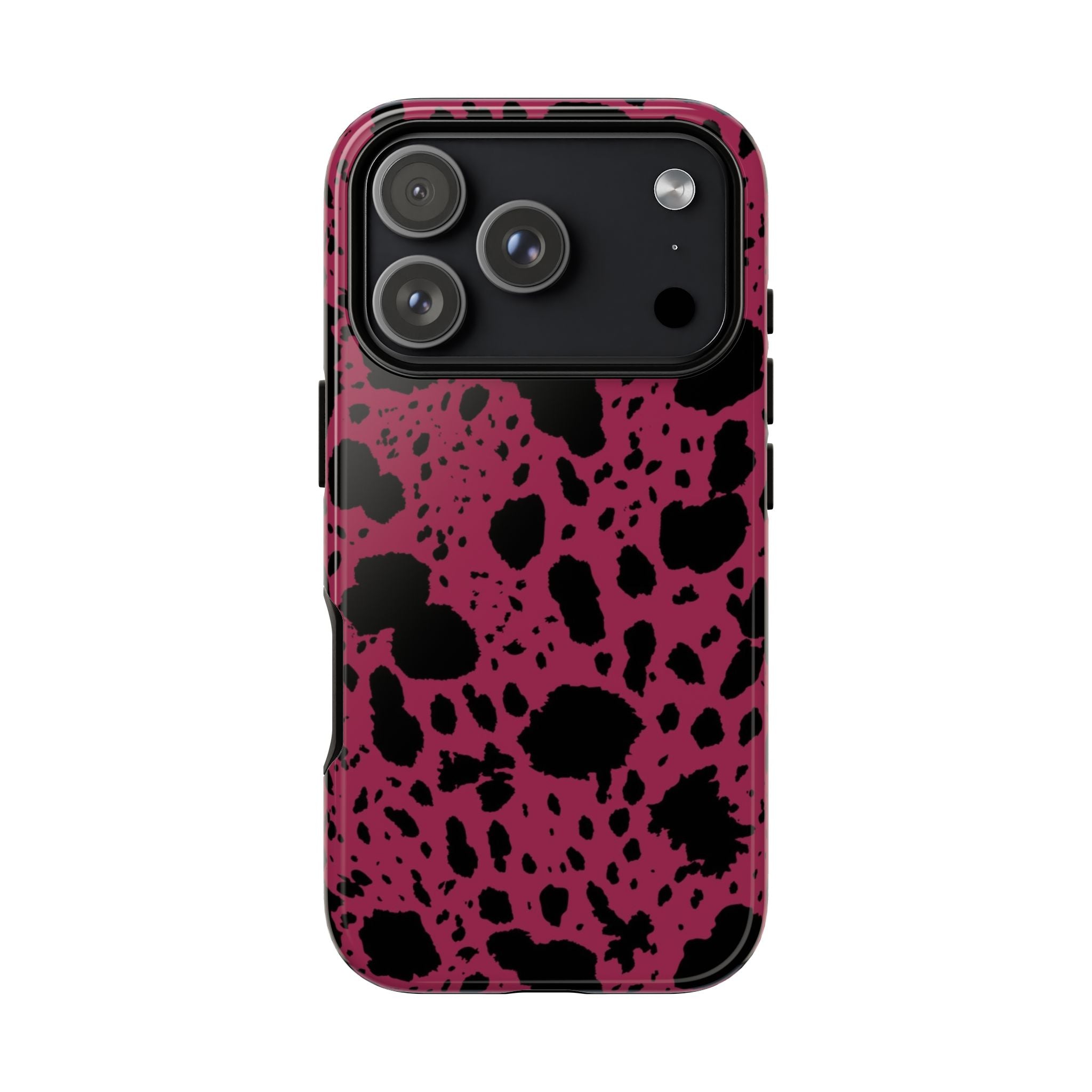 Pink Black Cow Print Phone Case m