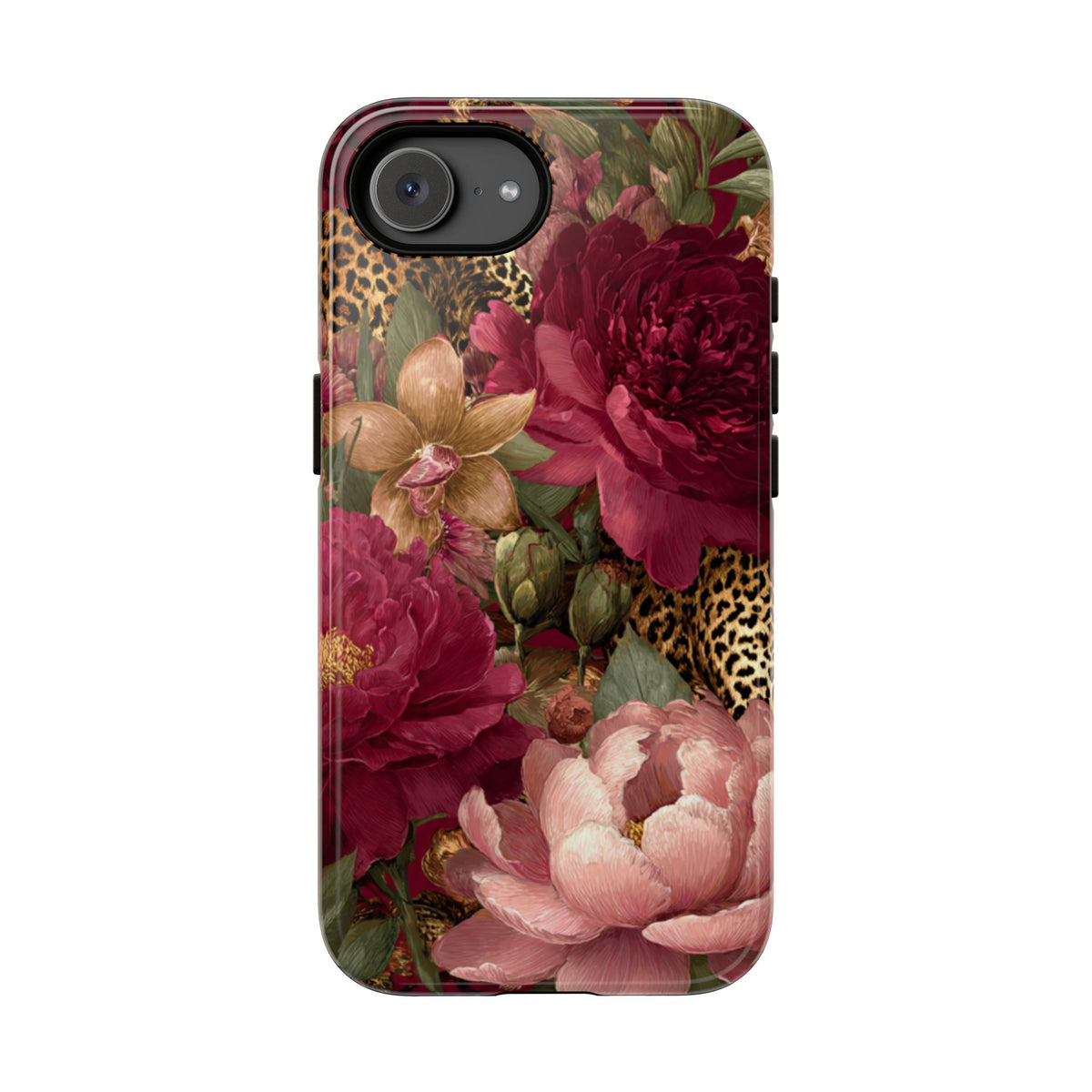 Floral Leopard Print Phone Case