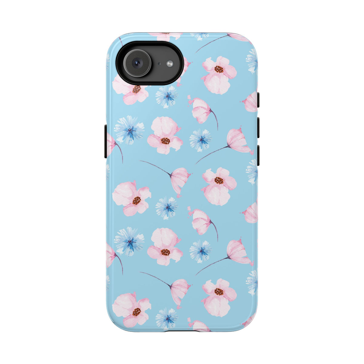 Blue & Pink Floral Phone Case