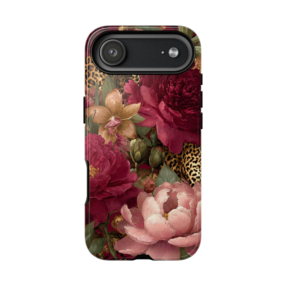 Floral Leopard Print Phone Case