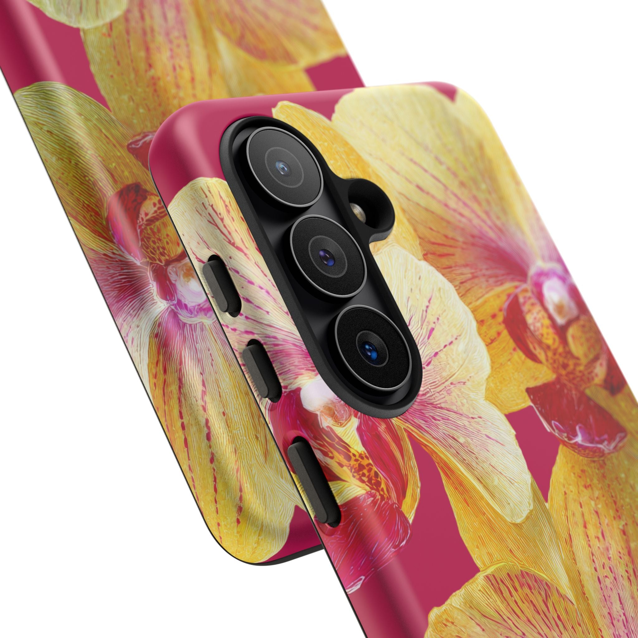 Yellow Pink Orchid Phone Case