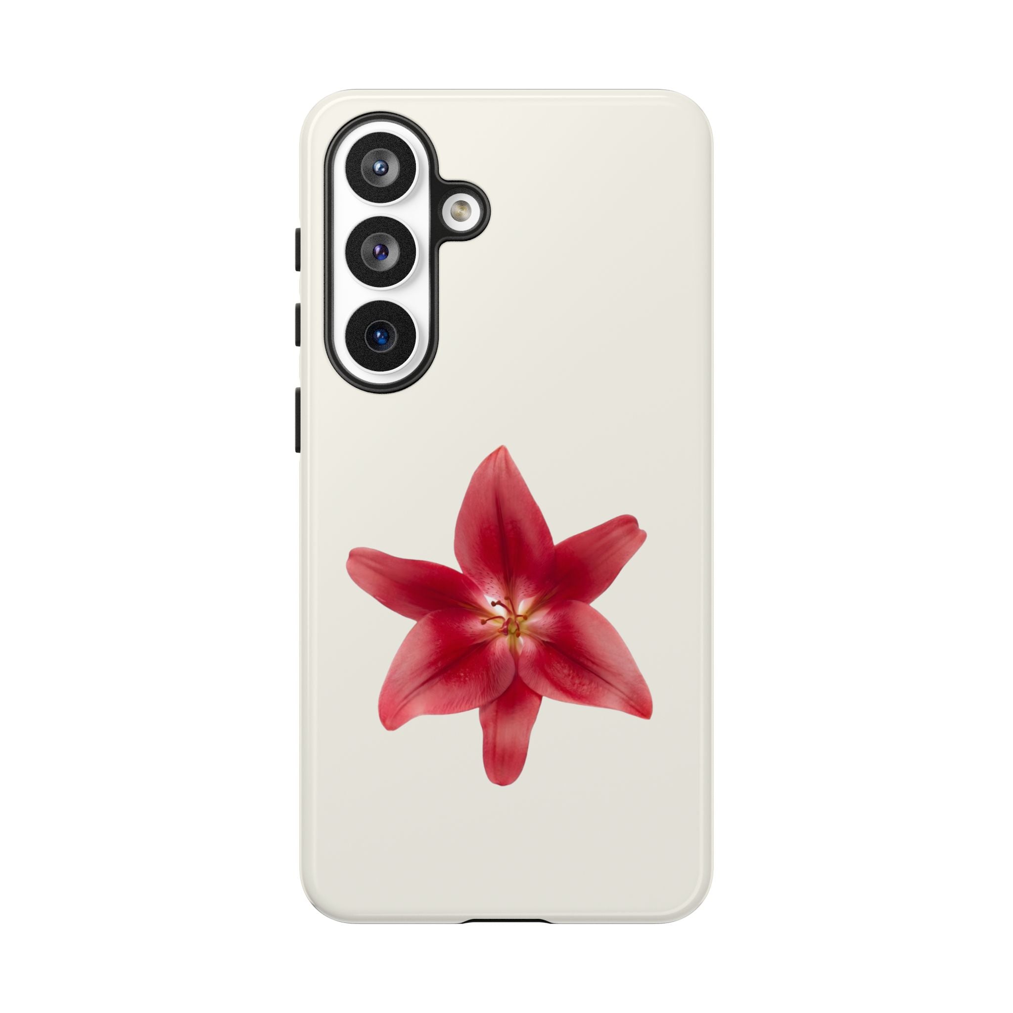 Red Lily Floral Phone Case