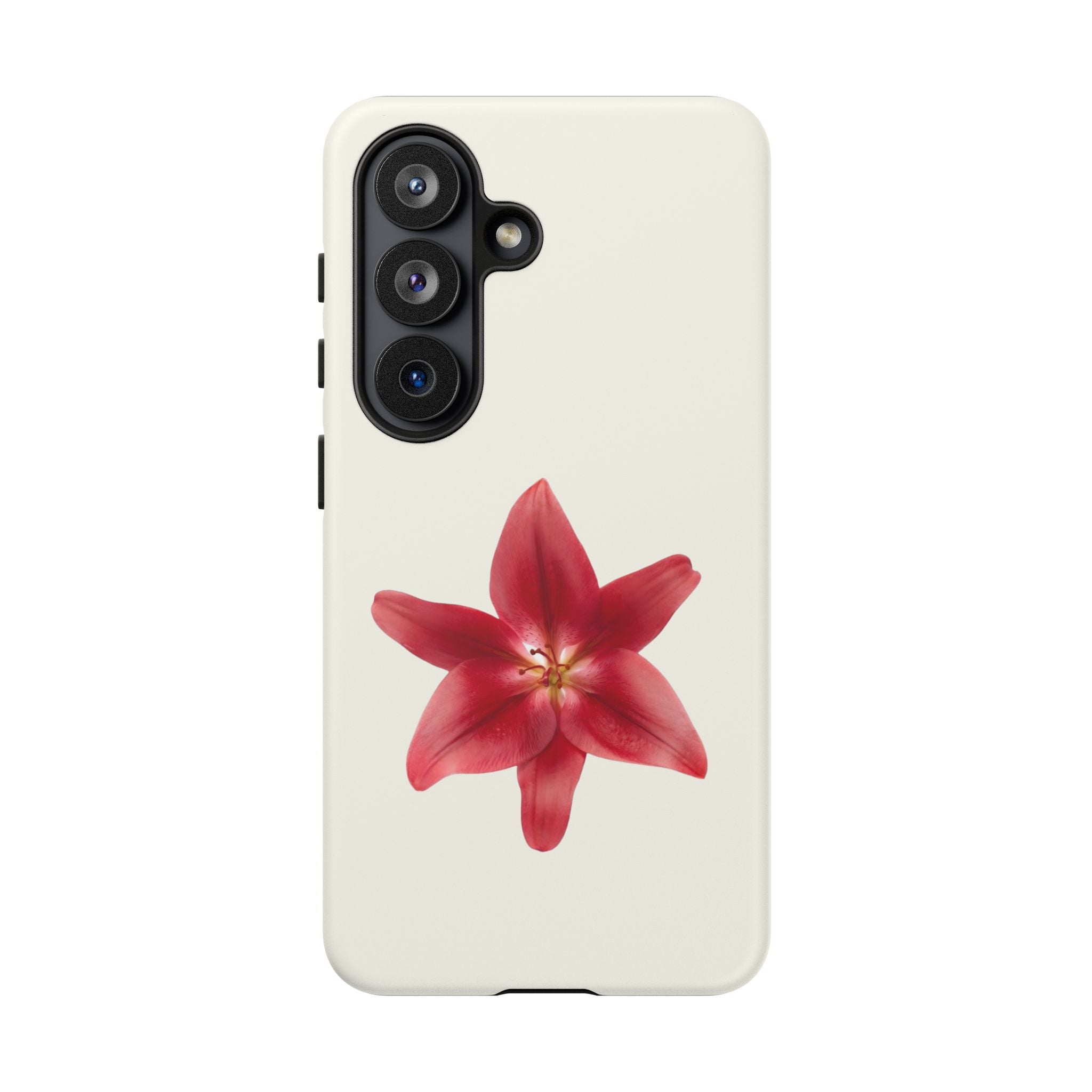 Red Lily Floral Phone Case
