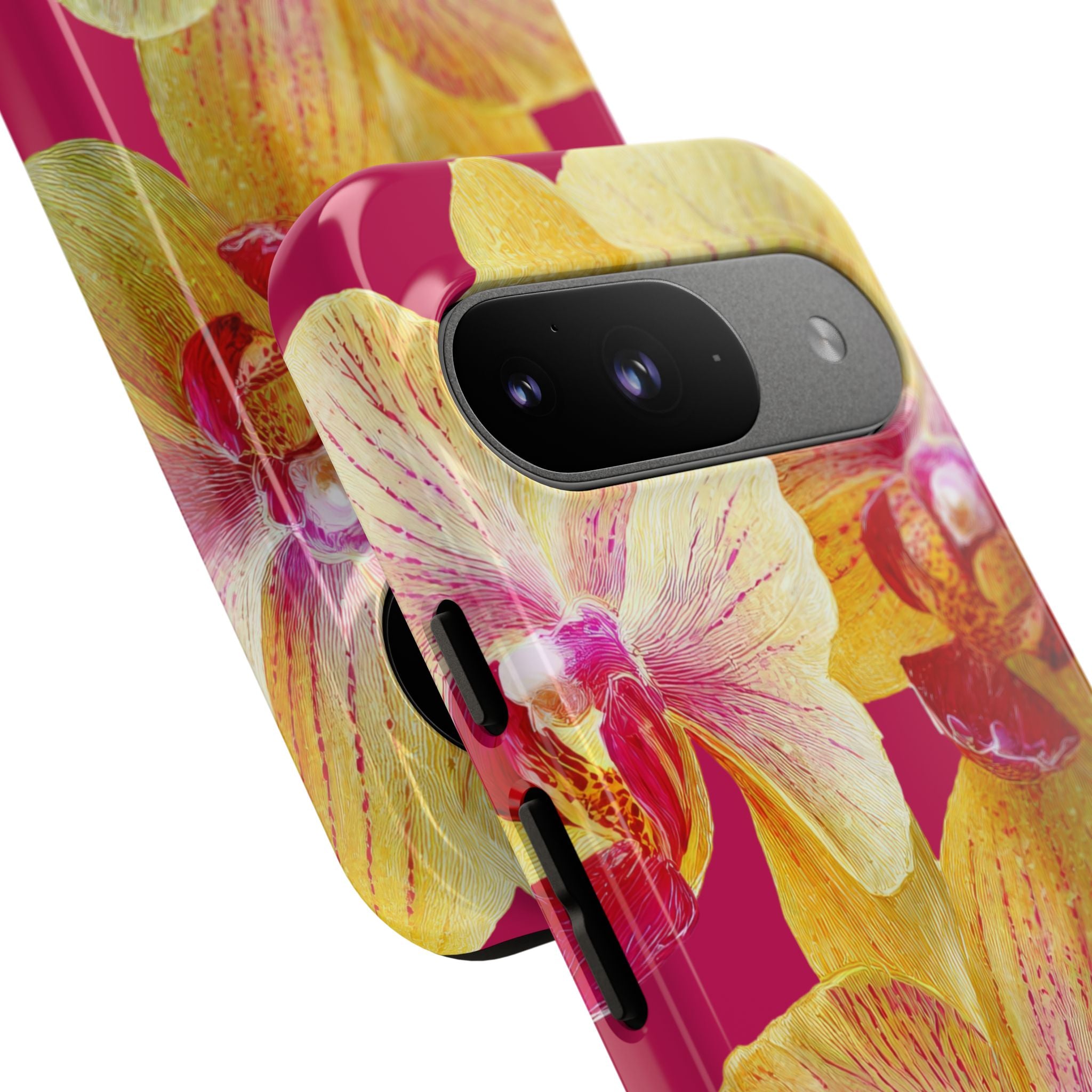 Yellow Pink Orchid Phone Case