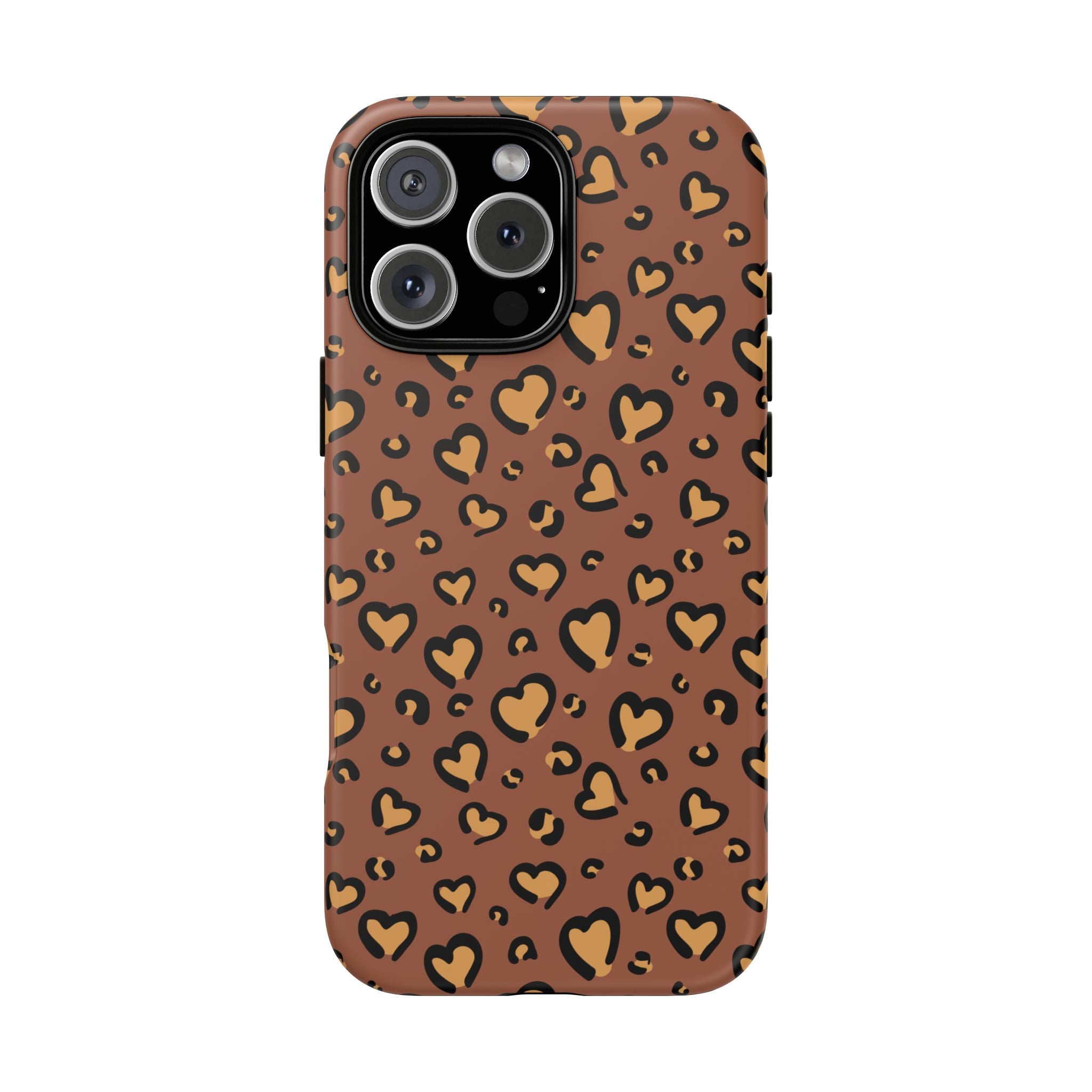 Leopard Heart Phone Case