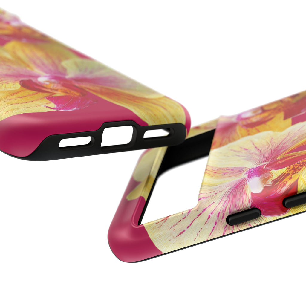 Yellow Pink Orchid Phone Case