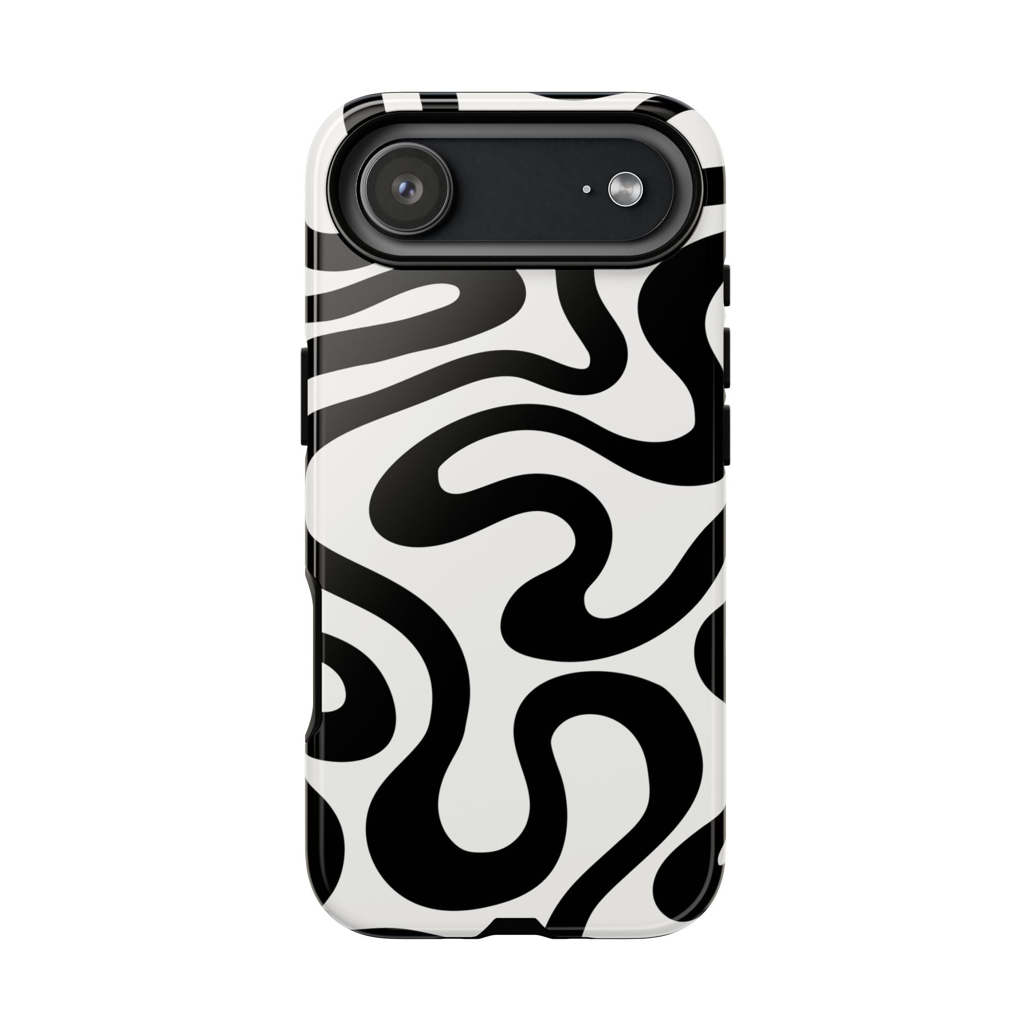 Black White Swirl Phone Case