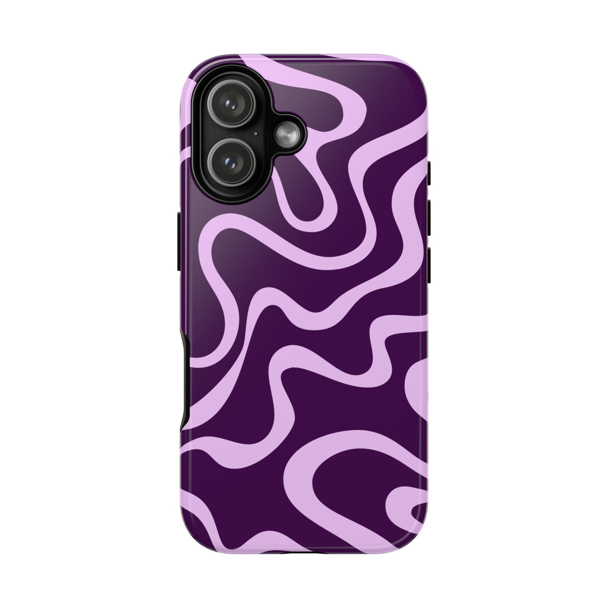 Purple Retro Wavy Phone Case