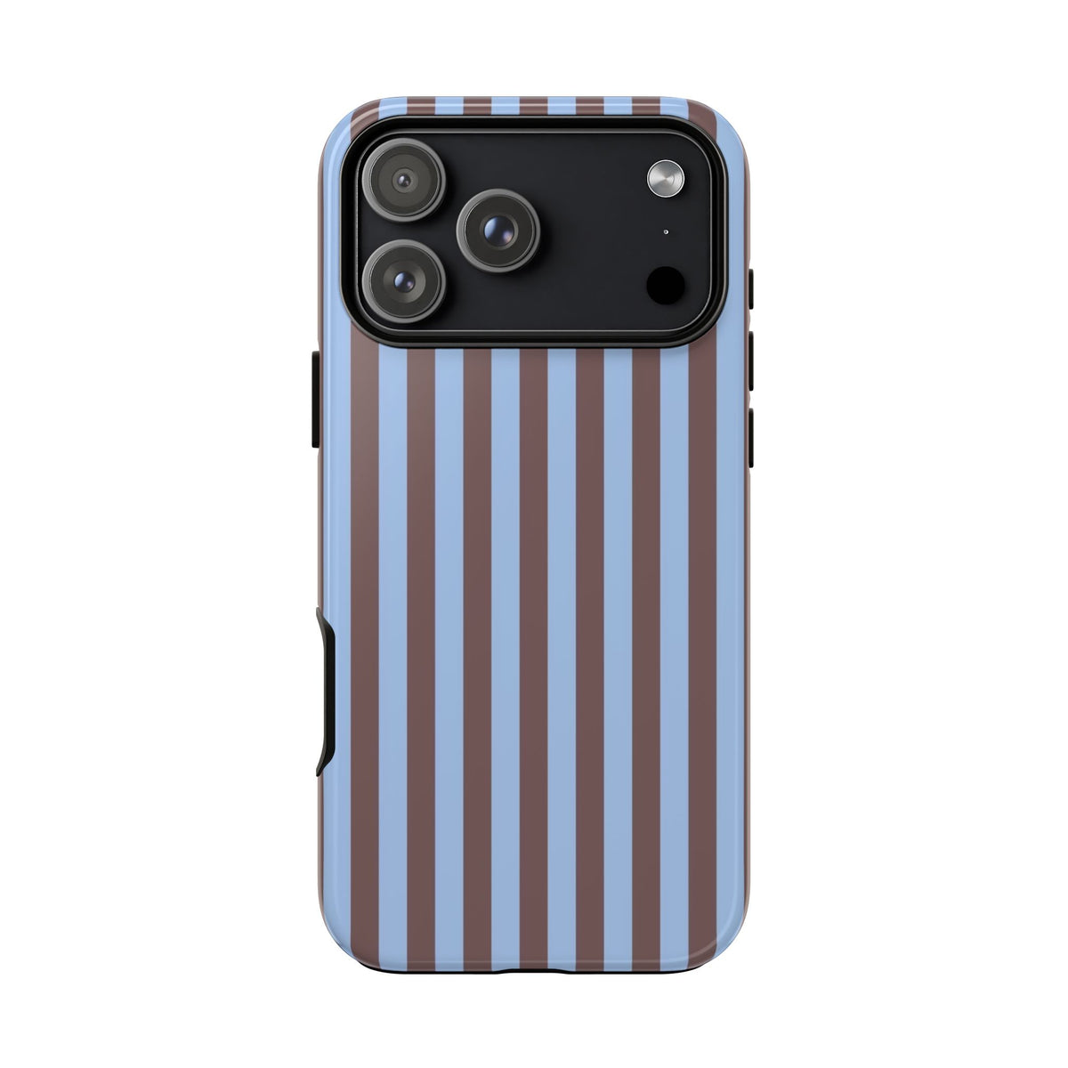 Blue & Brown Stripe Phone Case