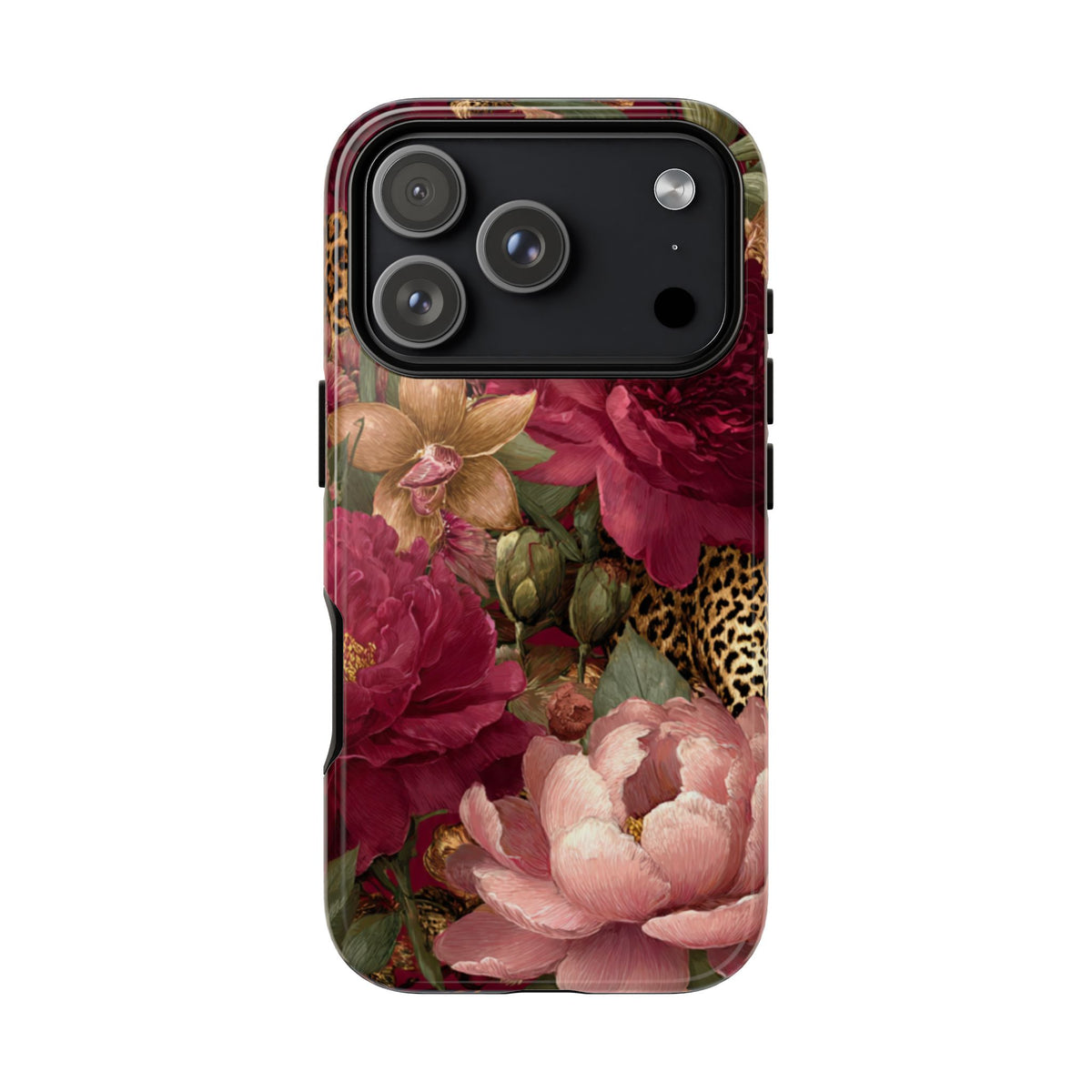 Floral Leopard Print Phone Case
