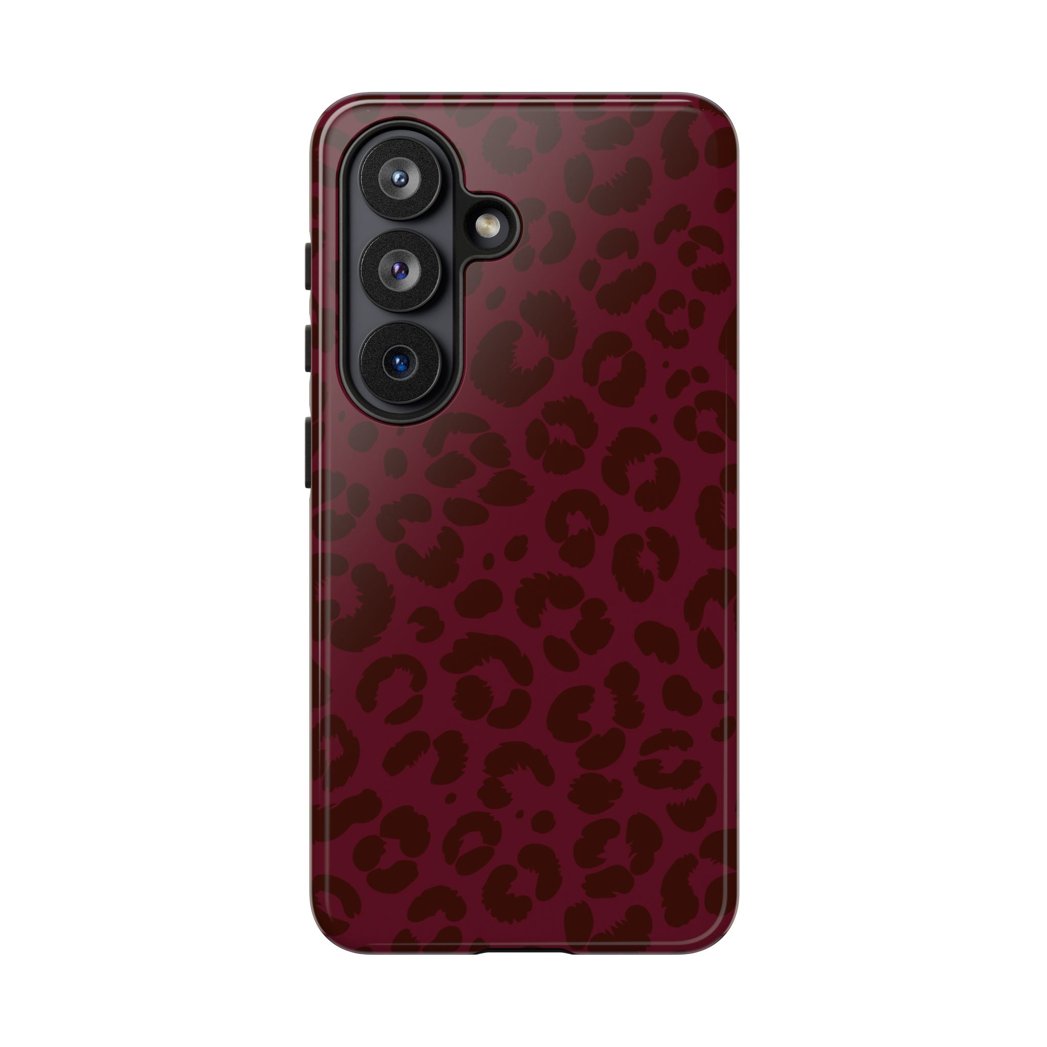 Burgundy Leopard Phone Case