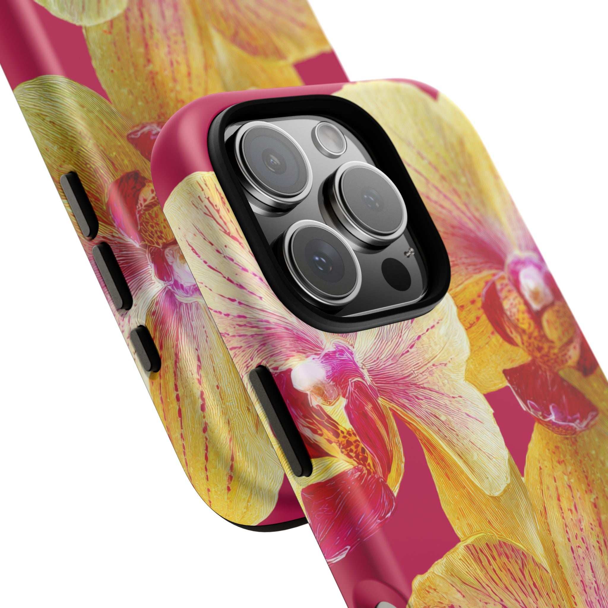Yellow Pink Orchid Phone Case