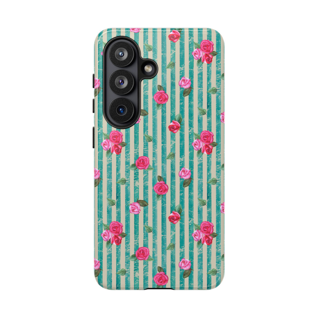 Floral Stripe Phone Case