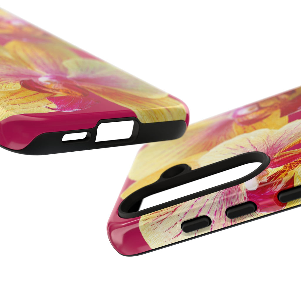 Yellow Pink Orchid Phone Case