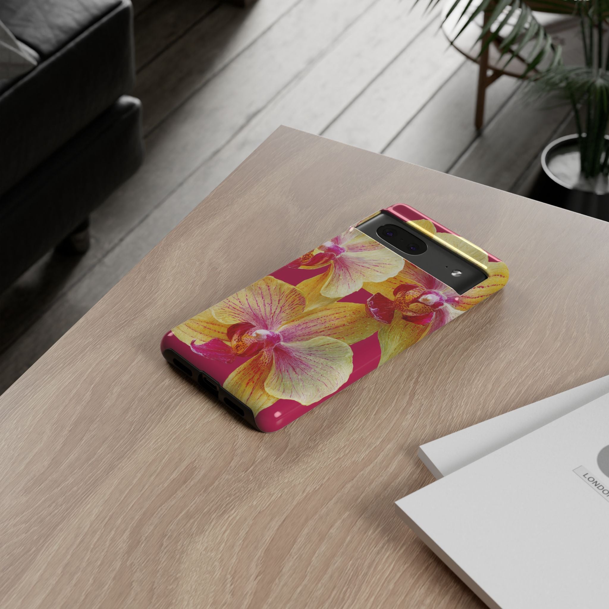 Yellow Pink Orchid Phone Case
