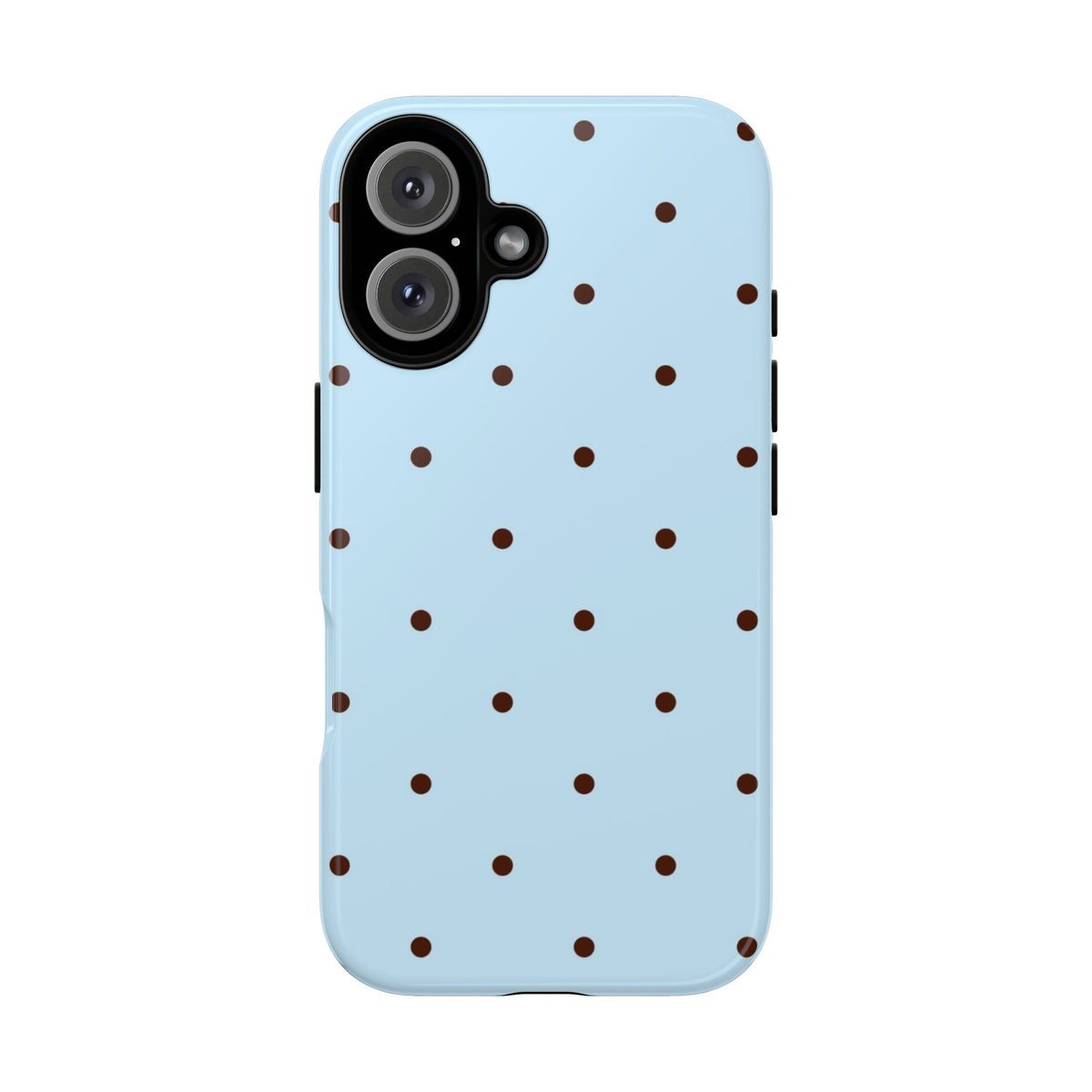 Blue & Brown Polka Dot Tough Phone Case