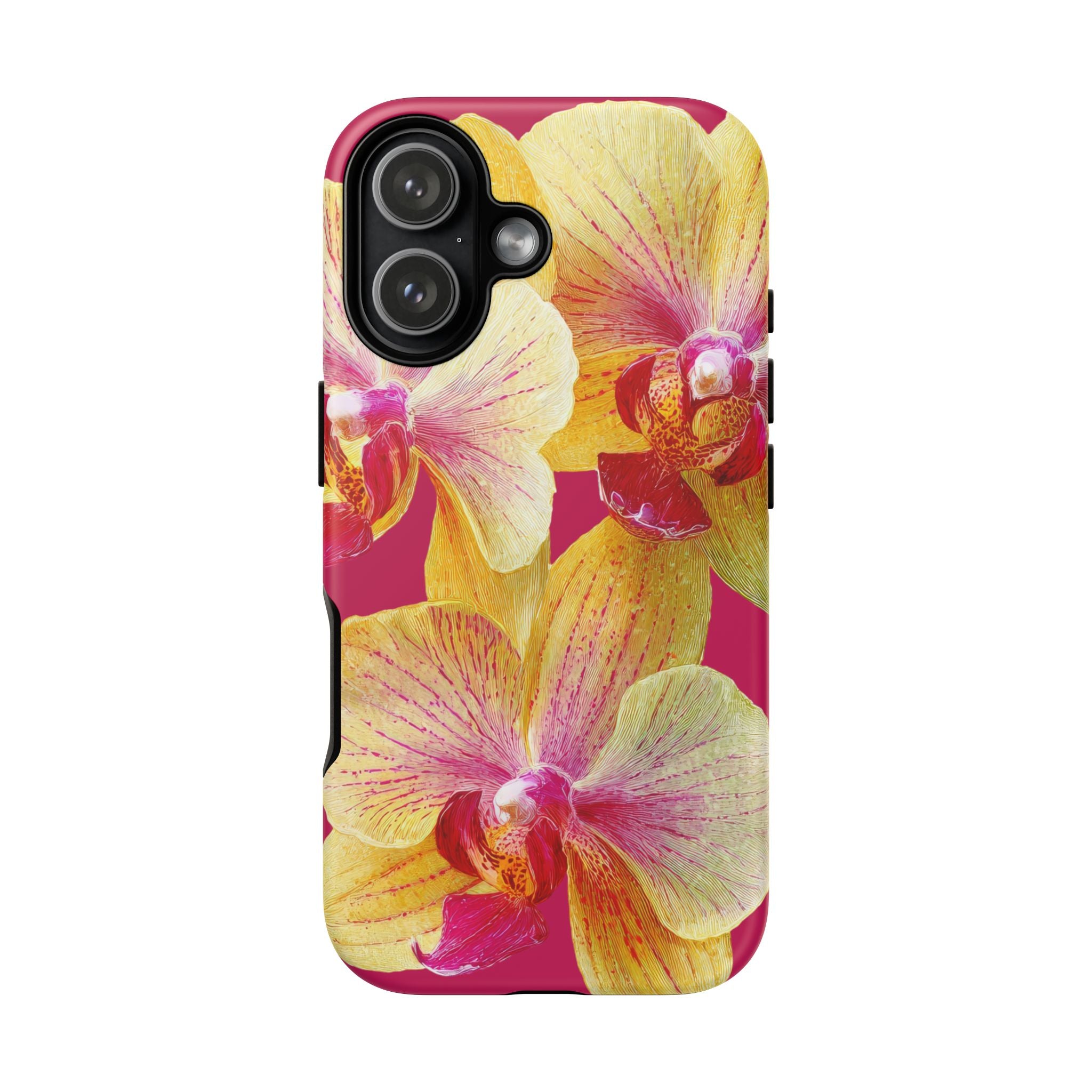 Yellow Pink Orchid Phone Case