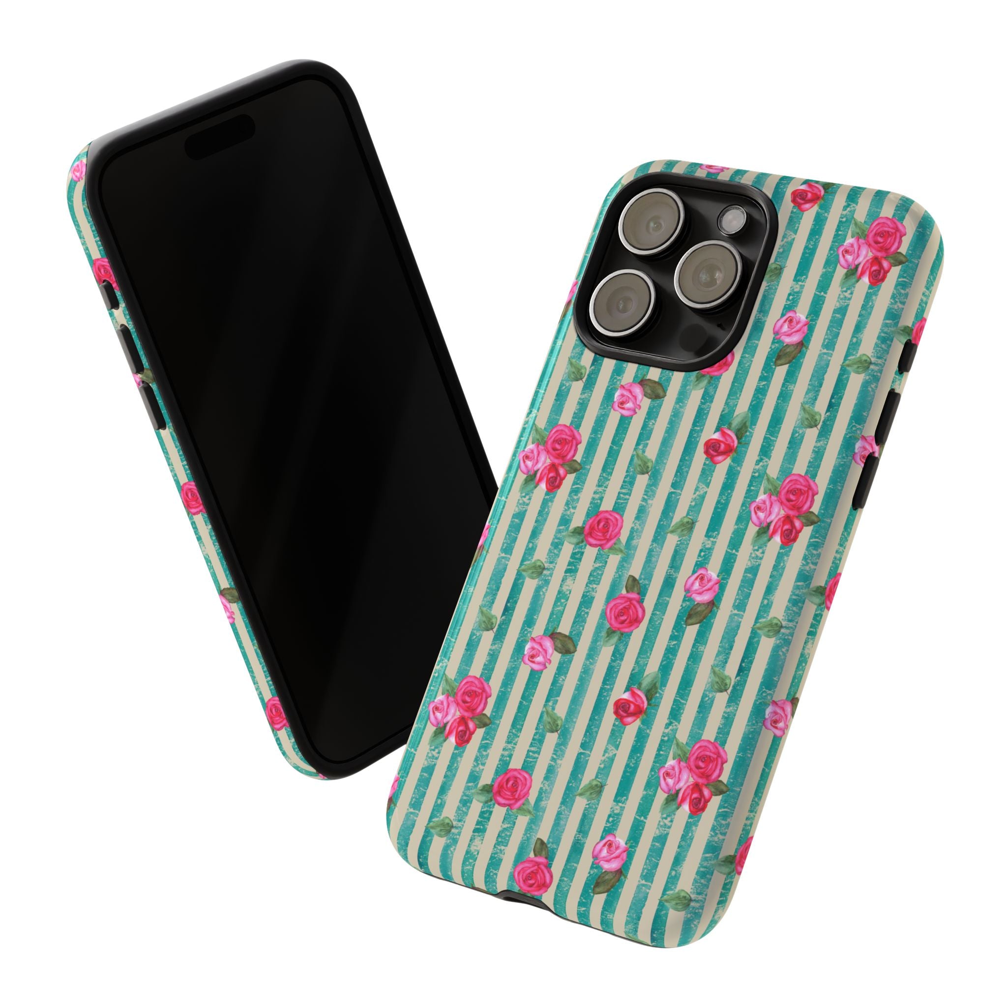 Floral Stripe Phone Case
