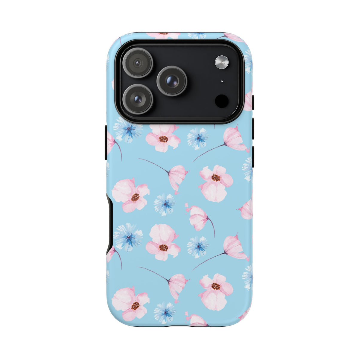 Blue & Pink Floral Phone Case