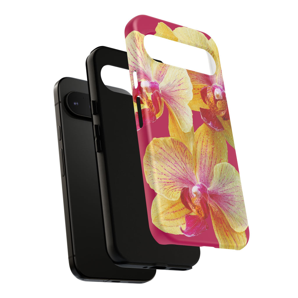 Yellow Pink Orchid Phone Case
