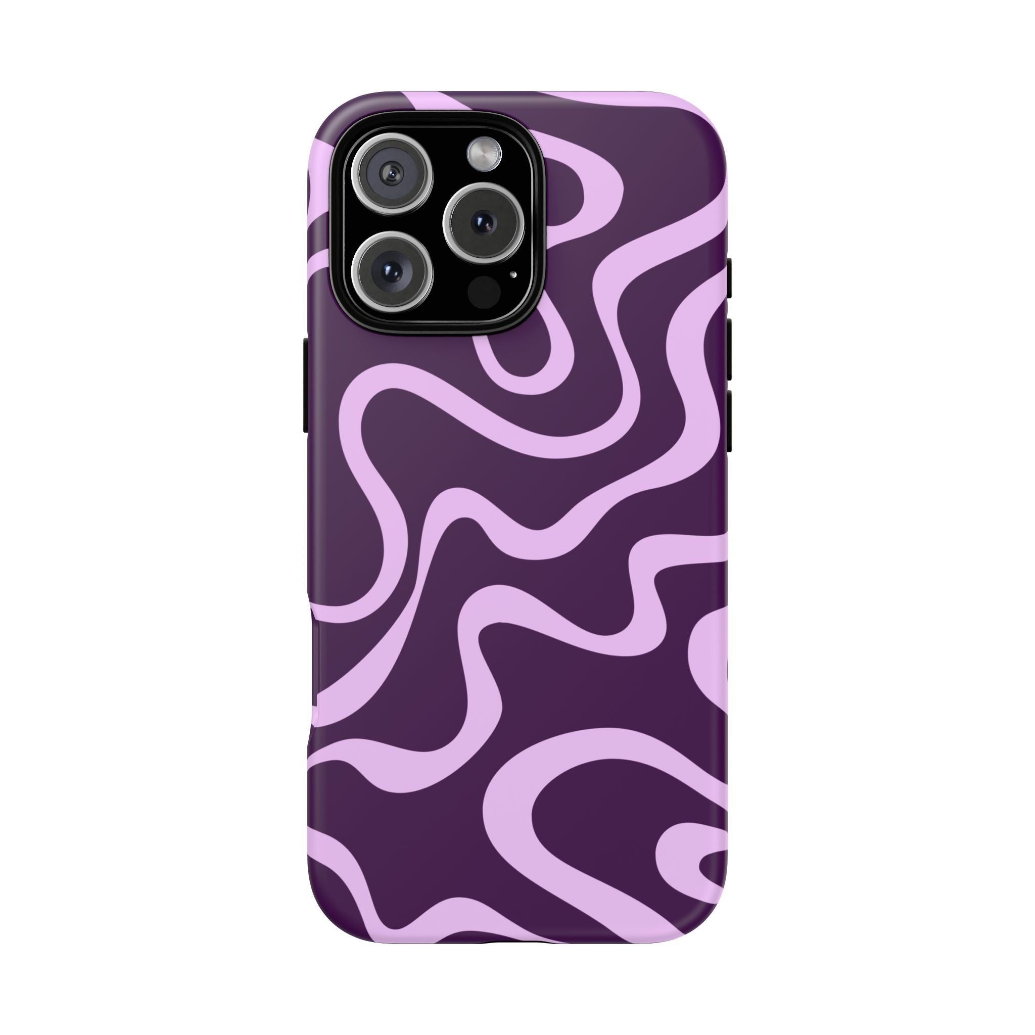 Purple Retro Wavy Phone Case