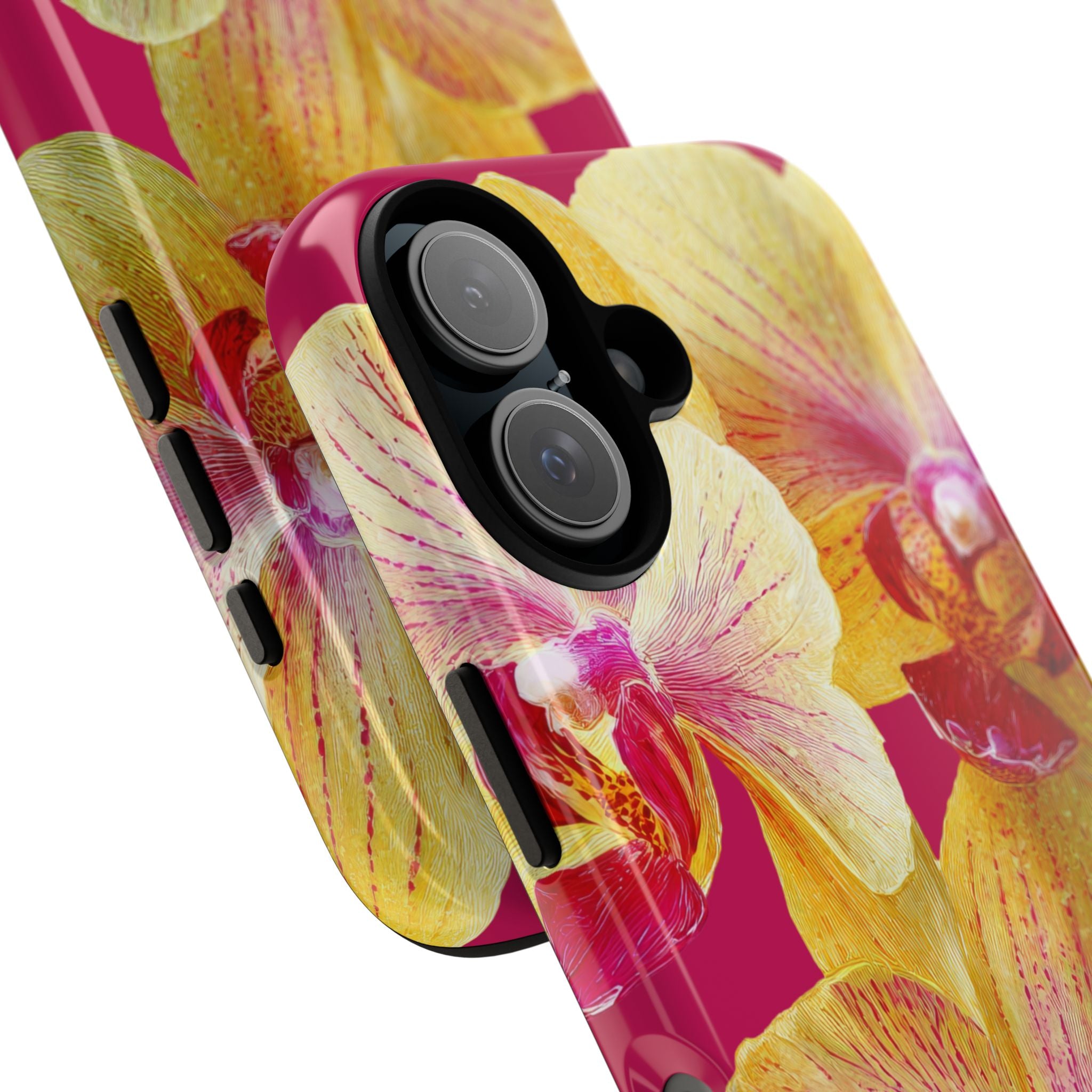 Yellow Pink Orchid Phone Case