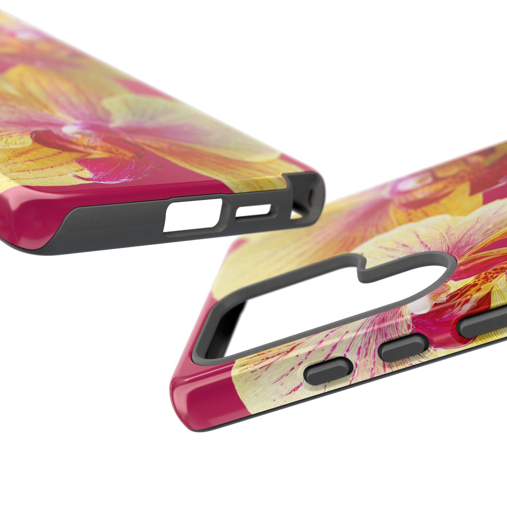 Yellow Pink Orchid Phone Case