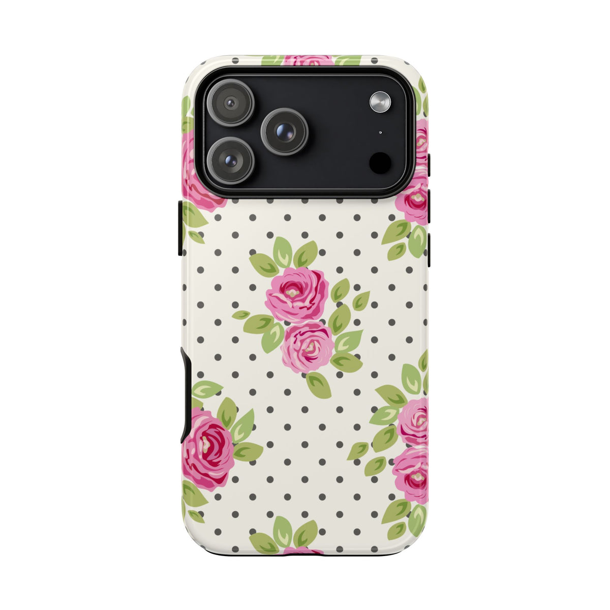 Pink Roses Polka Phone Case