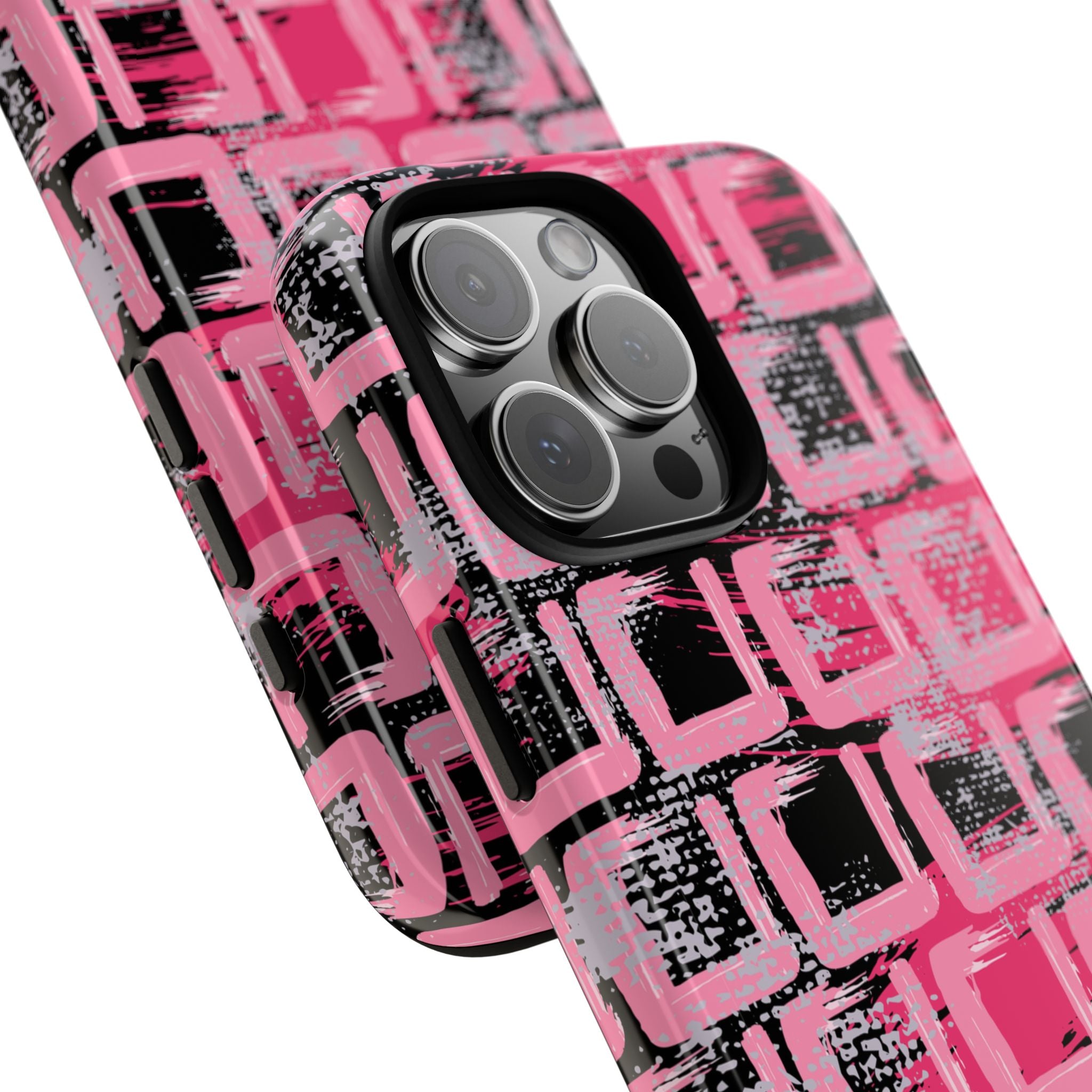 Pink Grid Phone Case