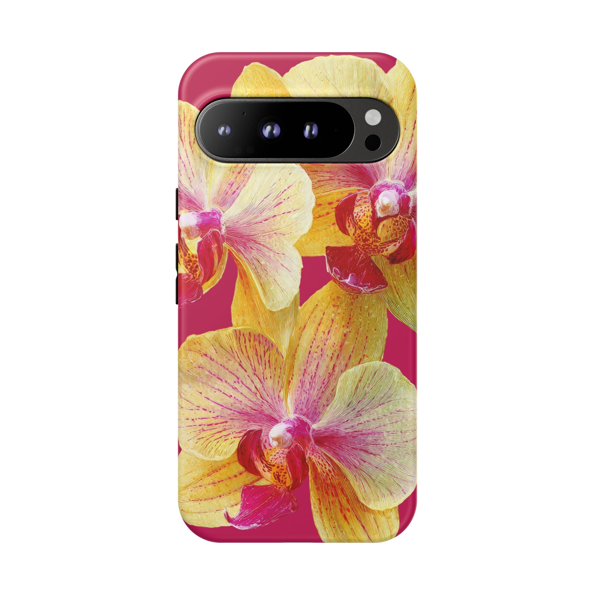 Yellow Pink Orchid Phone Case