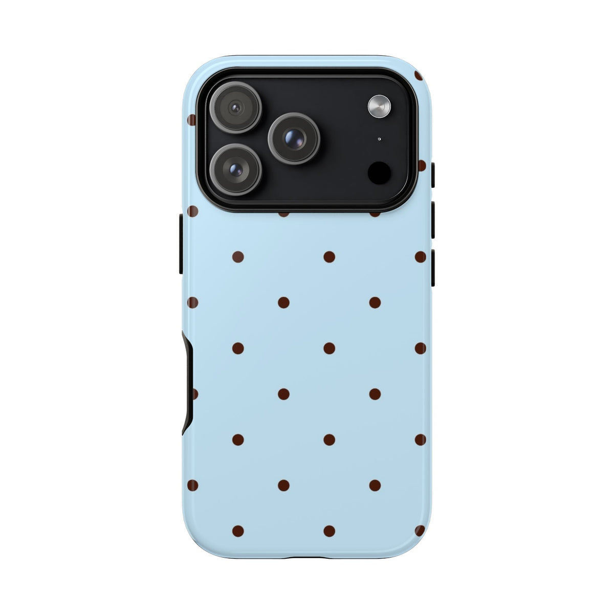 Blue & Brown Polka Dot Tough Phone Case