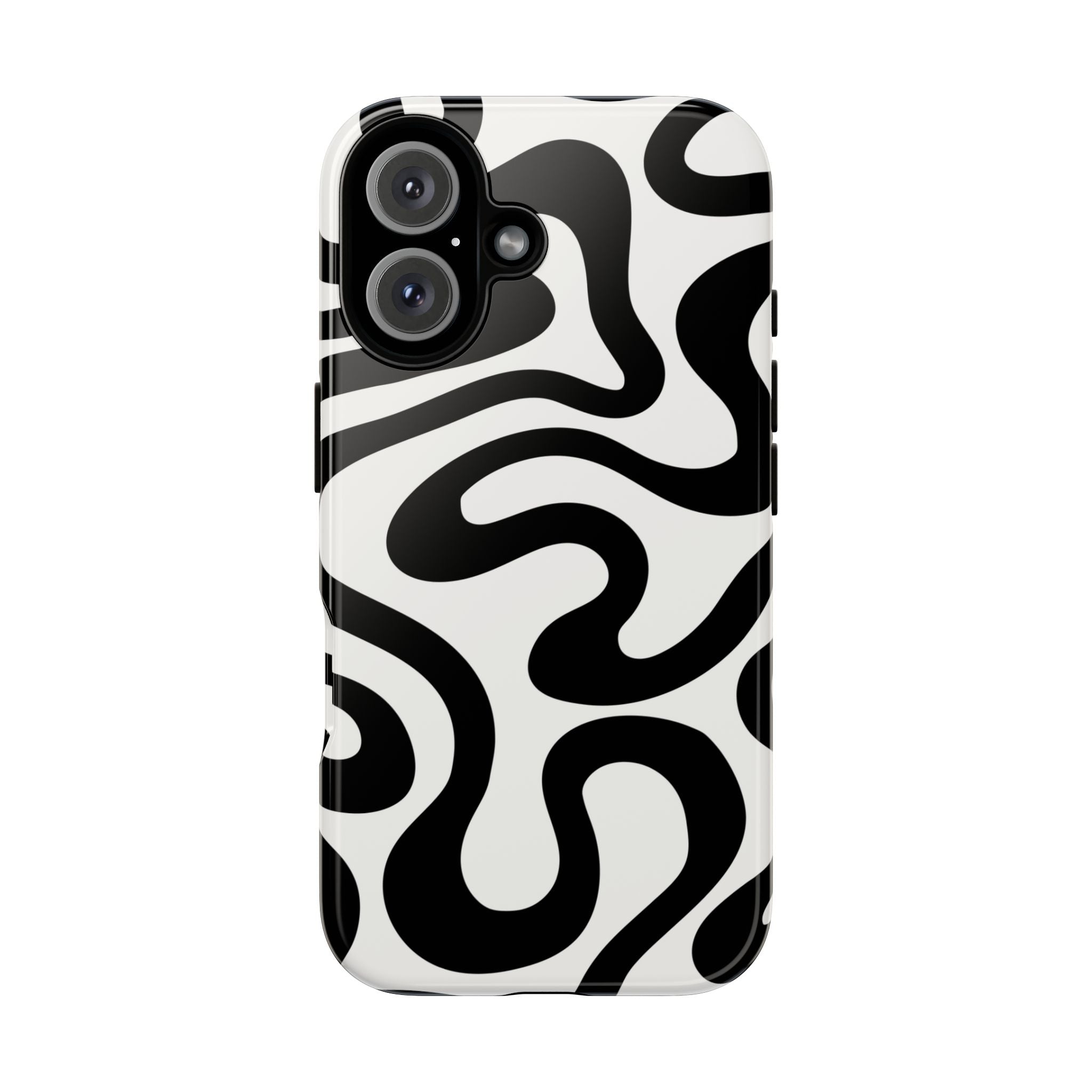 Black White Swirl Phone Case