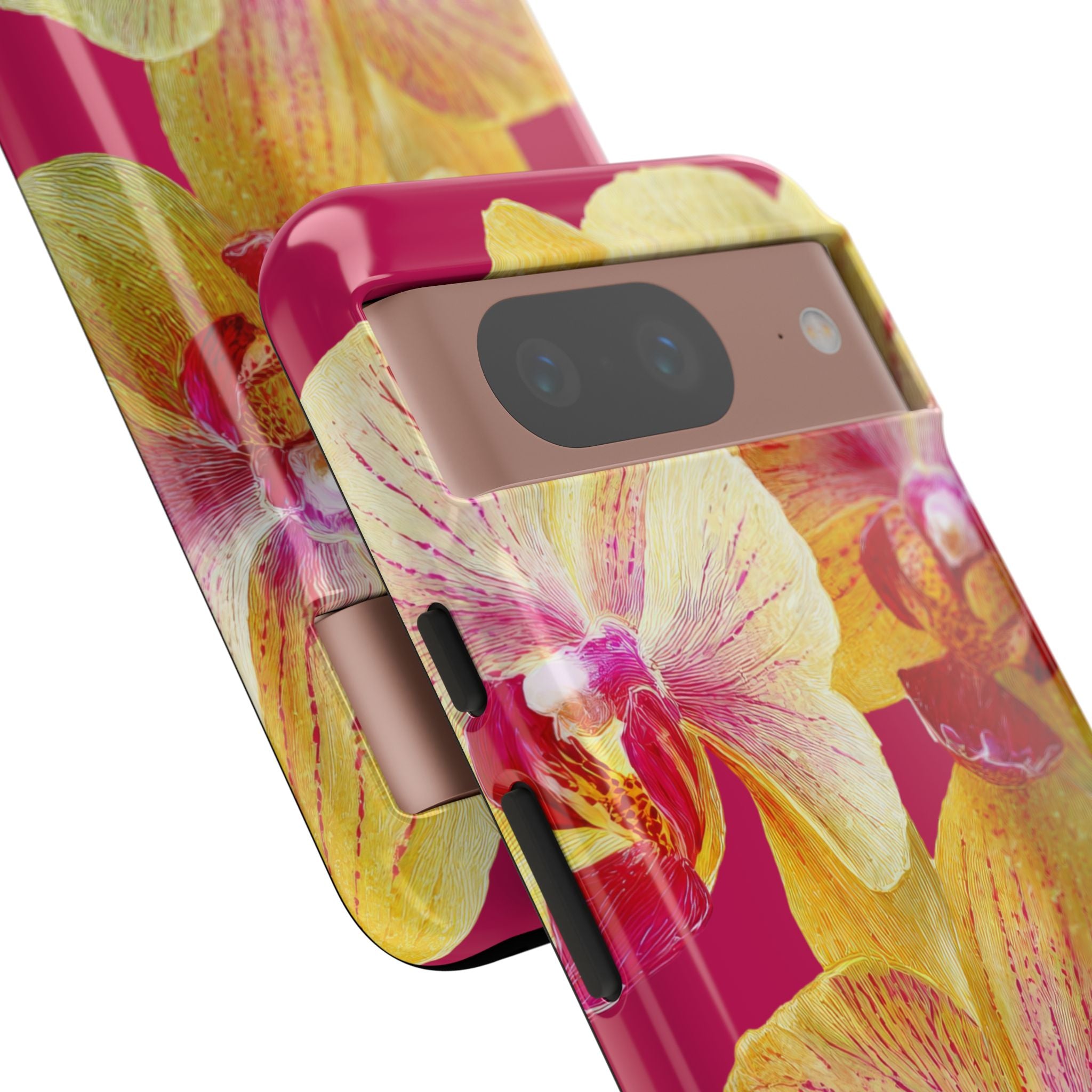 Yellow Pink Orchid Phone Case