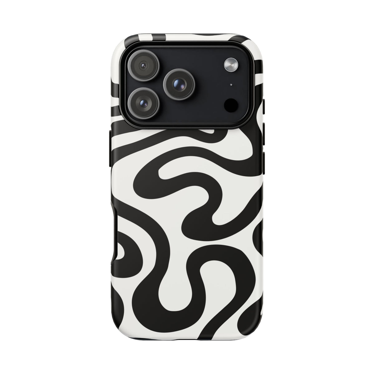 Black White Swirl Phone Case