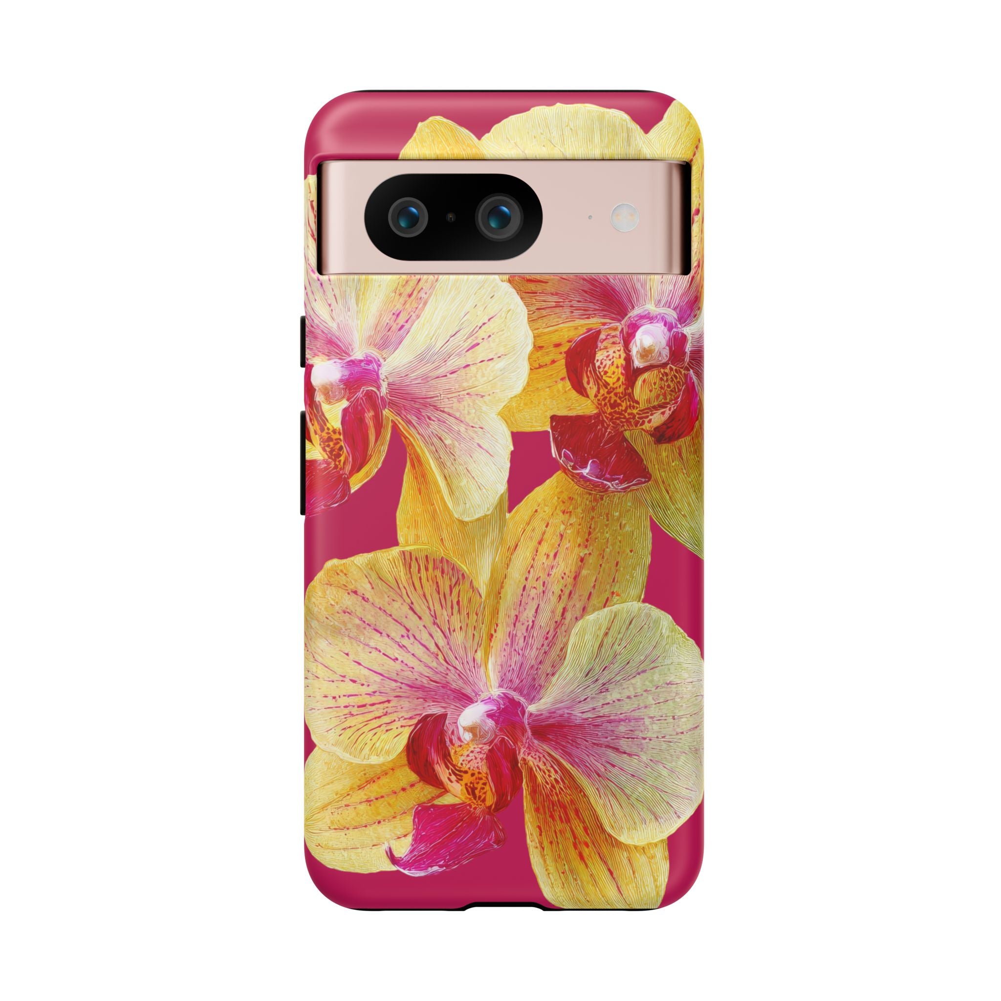 Yellow Pink Orchid Phone Case
