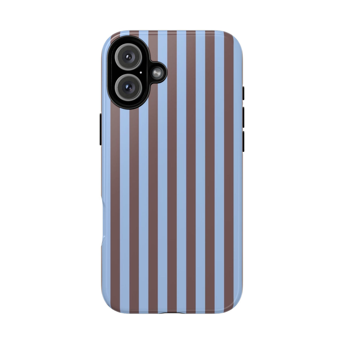 Blue & Brown Stripe Phone Case