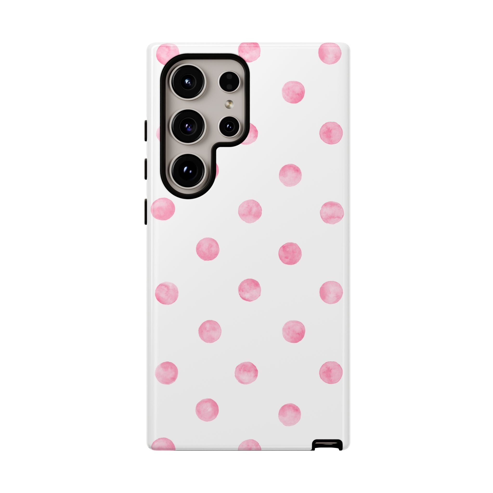 Pink Watercolor Polka Dot Phone Case