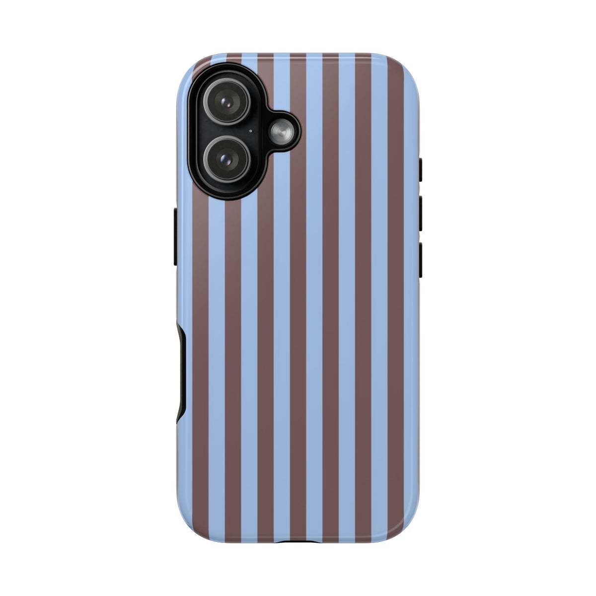 Blue & Brown Stripe Phone Case