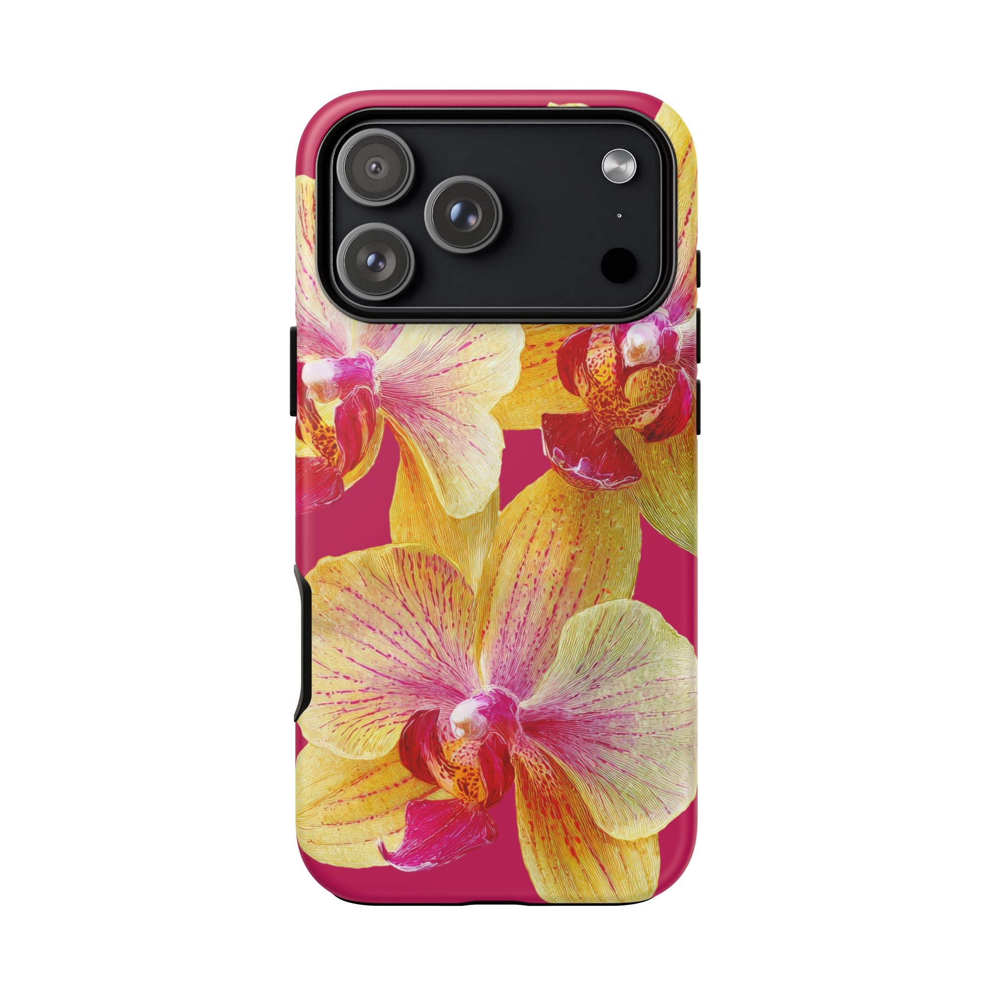 Yellow Pink Orchid Phone Case